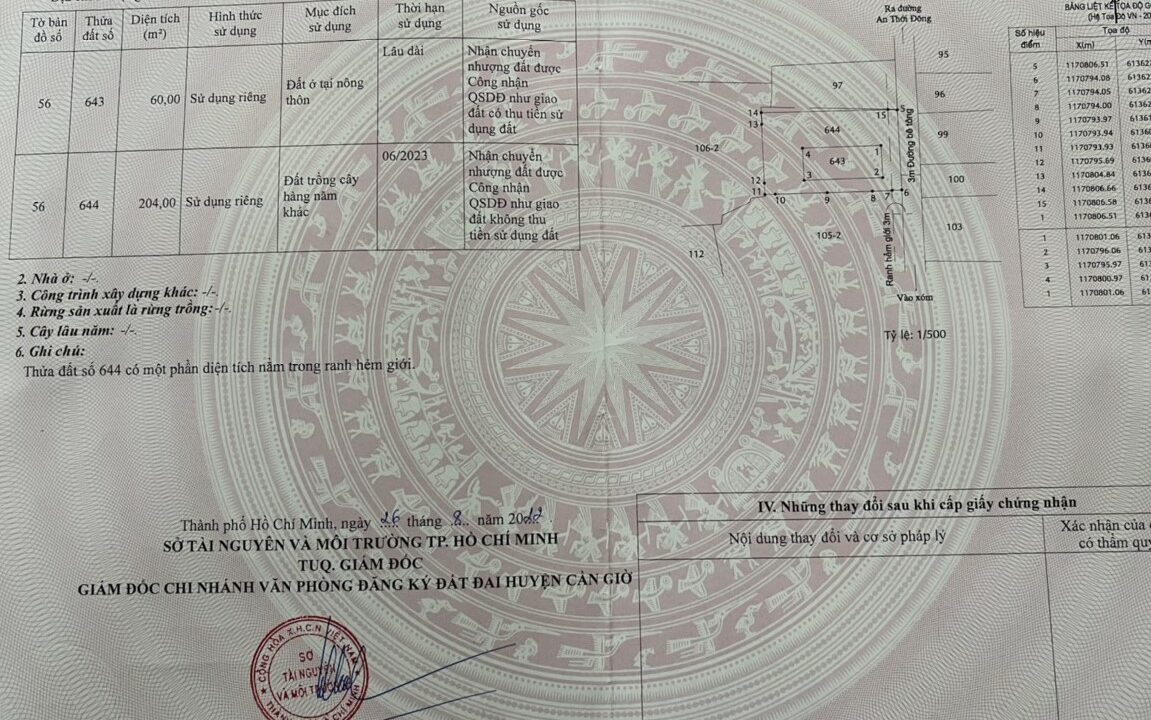 bán nhà an thới đông cần giờ