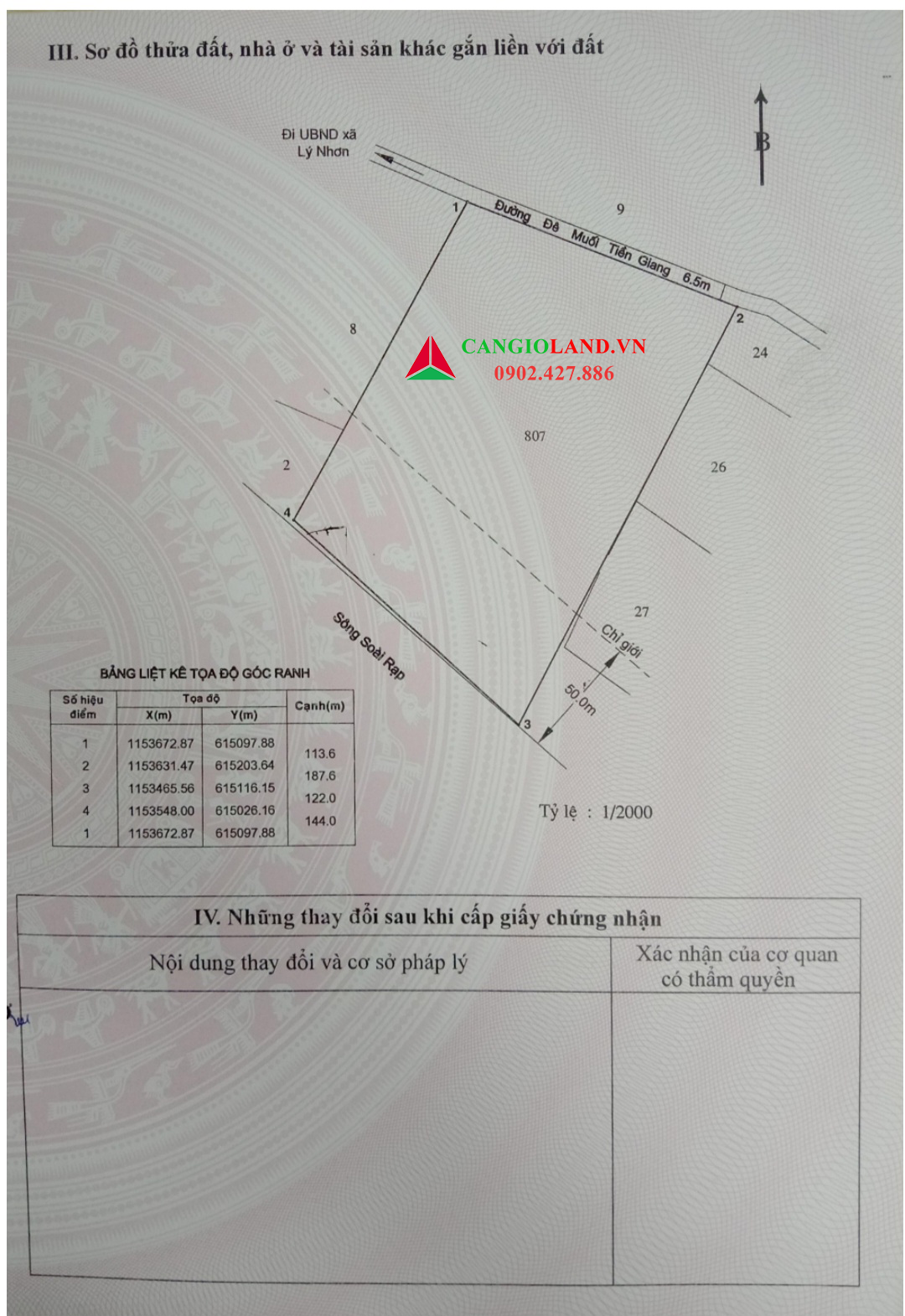Bán đất mặt tiền đường đê Tiền Giang, mặt sông Soài Rạp