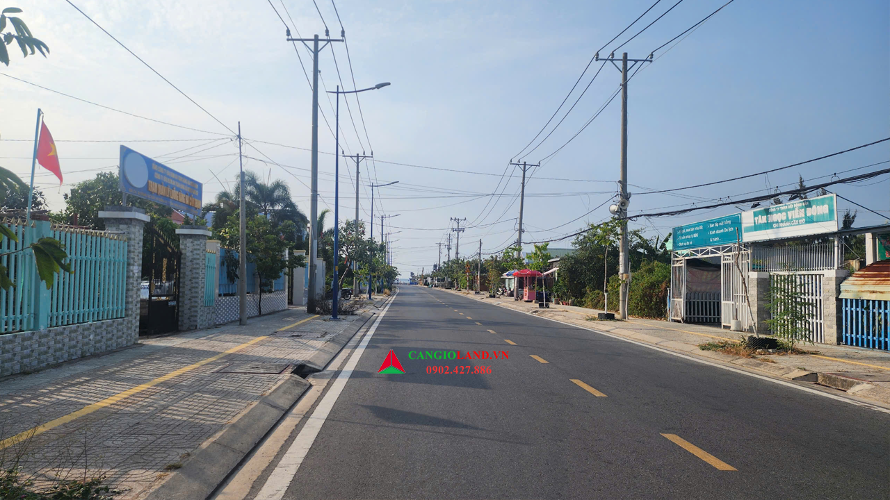 đất góc 2 mặt tiền đường Tắc Xuất, thị trấn Cần Thạnh, huyện Cần Giờ .