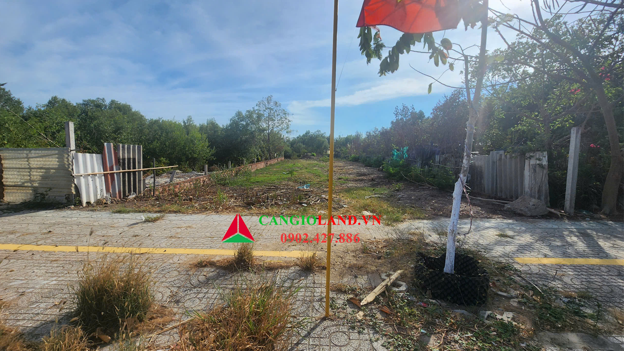 Đất mặt tiền đường Tắc Xuất, thị trấn Cần Thạnh, diện tích 500m2