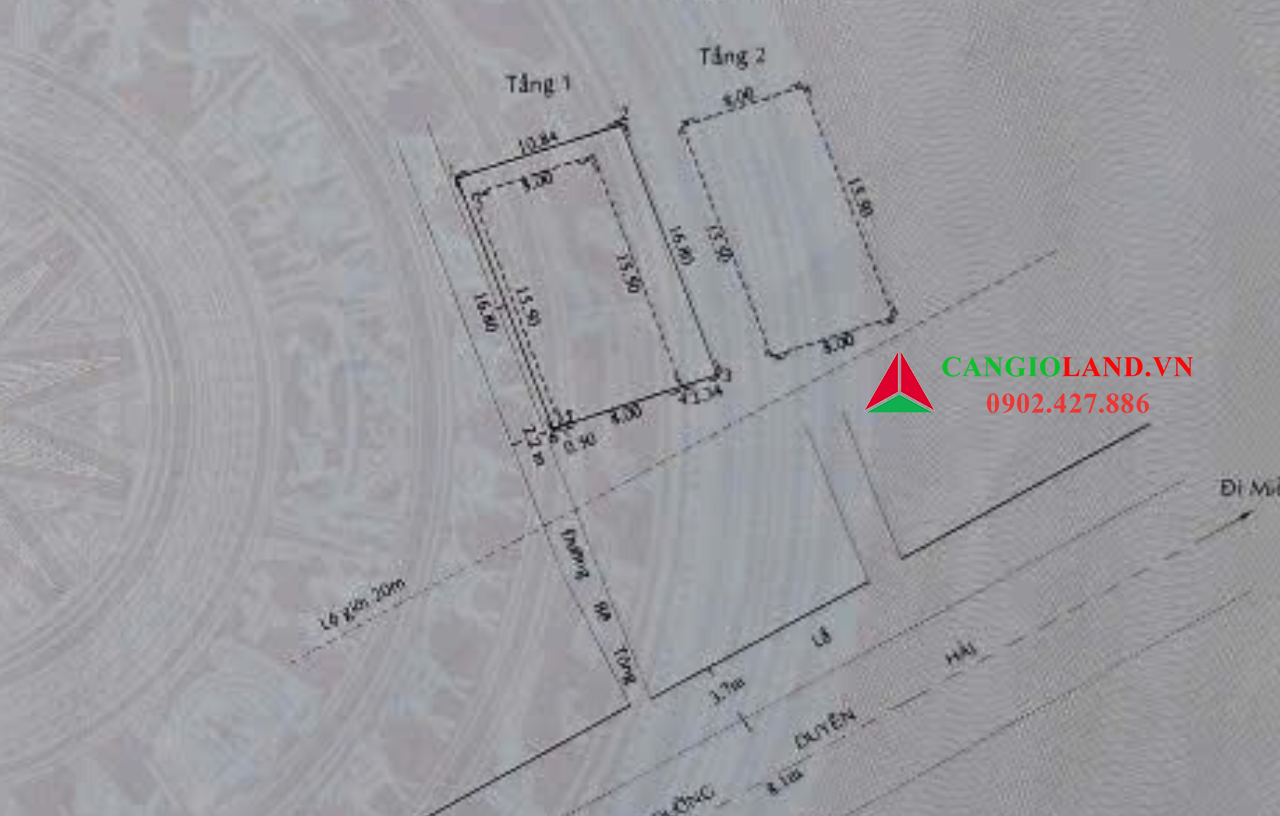 Bán nhà mặt tiền đường Duyên Hải, thị trấn Cần Thạnh, diện tích 533.83m2