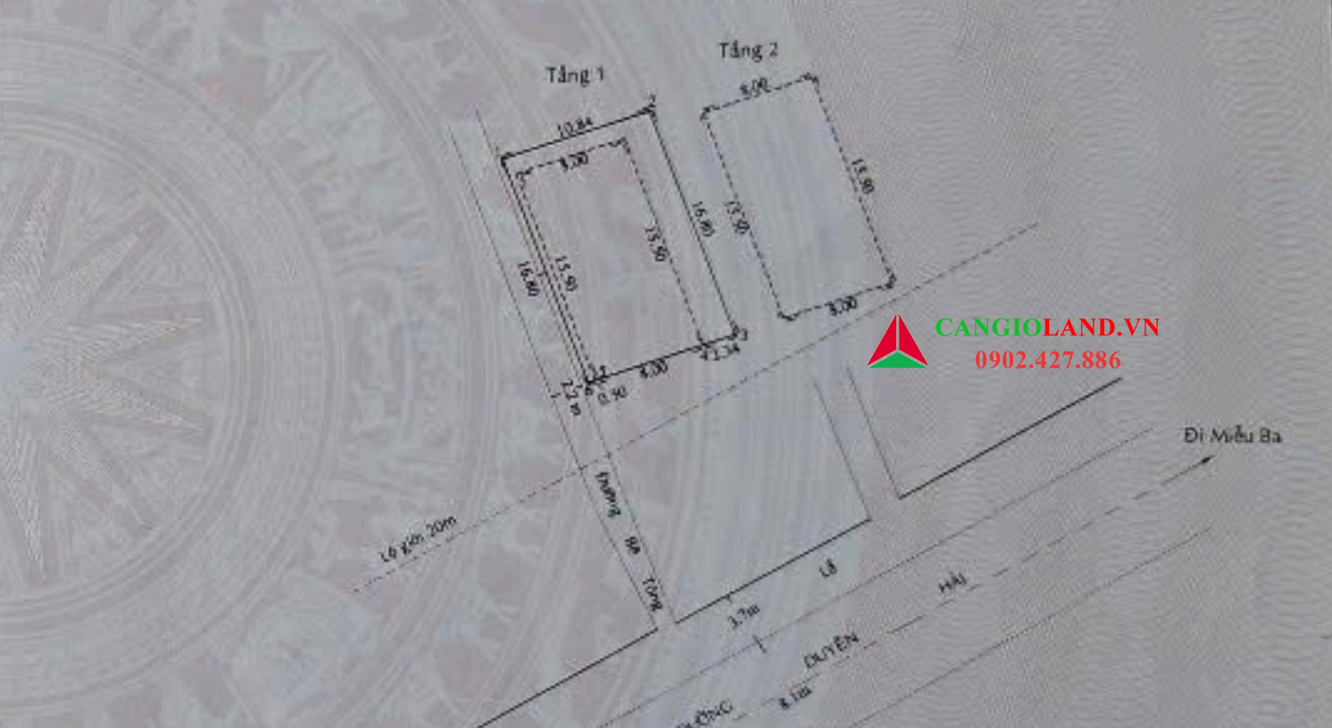 Bán nhà mặt tiền đường Duyên Hải, thị trấn Cần Thạnh, diện tích 533.83m2