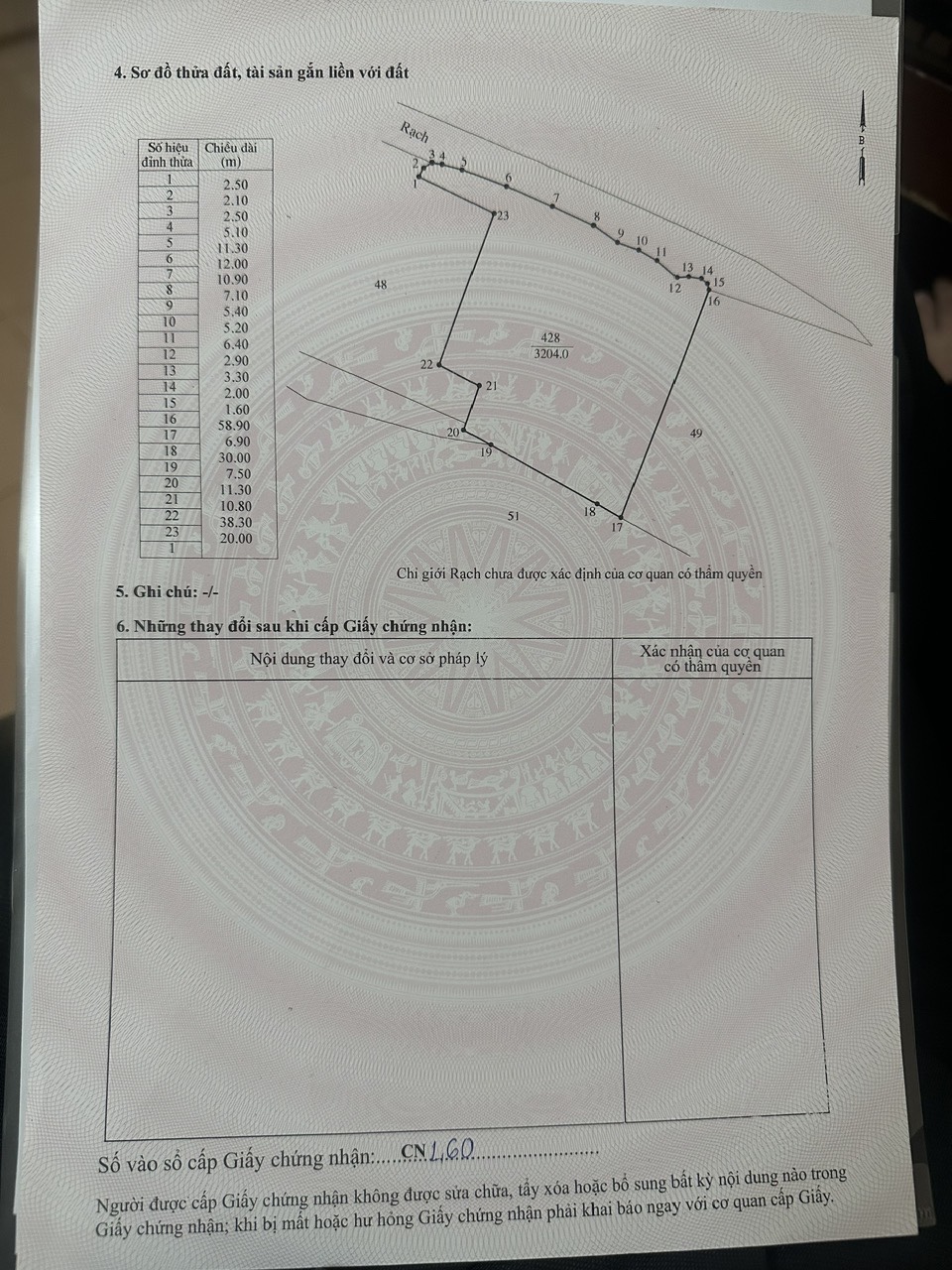 Đất mặt nông nghiệp đường Đê Quốc Phòng, xã An Thới Đông, diện tích 3204m2