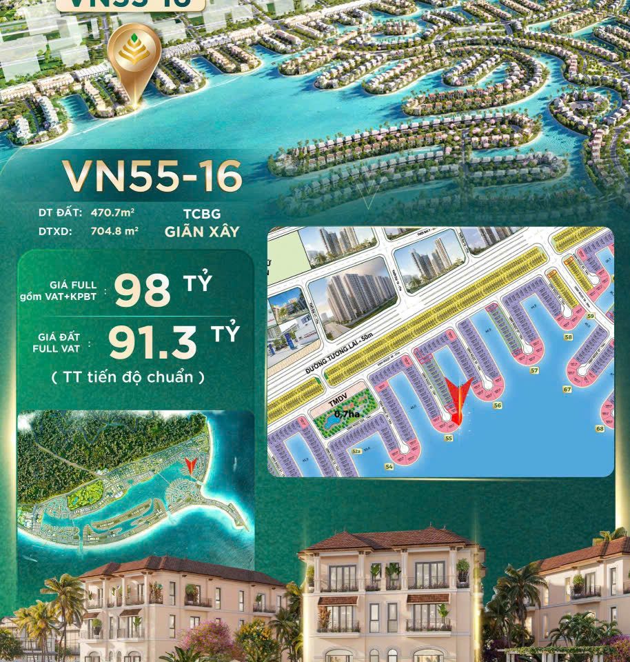 Biệt thự đơn lập phân khu Vịnh Ngọc