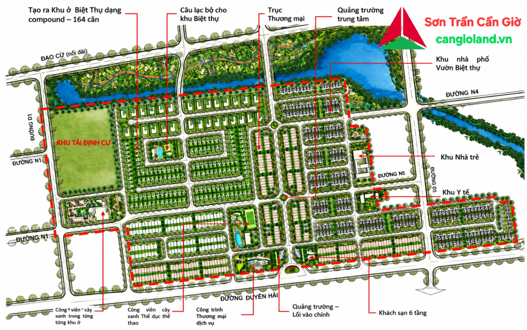 dự án khu dân cư cao cấp cần giờ