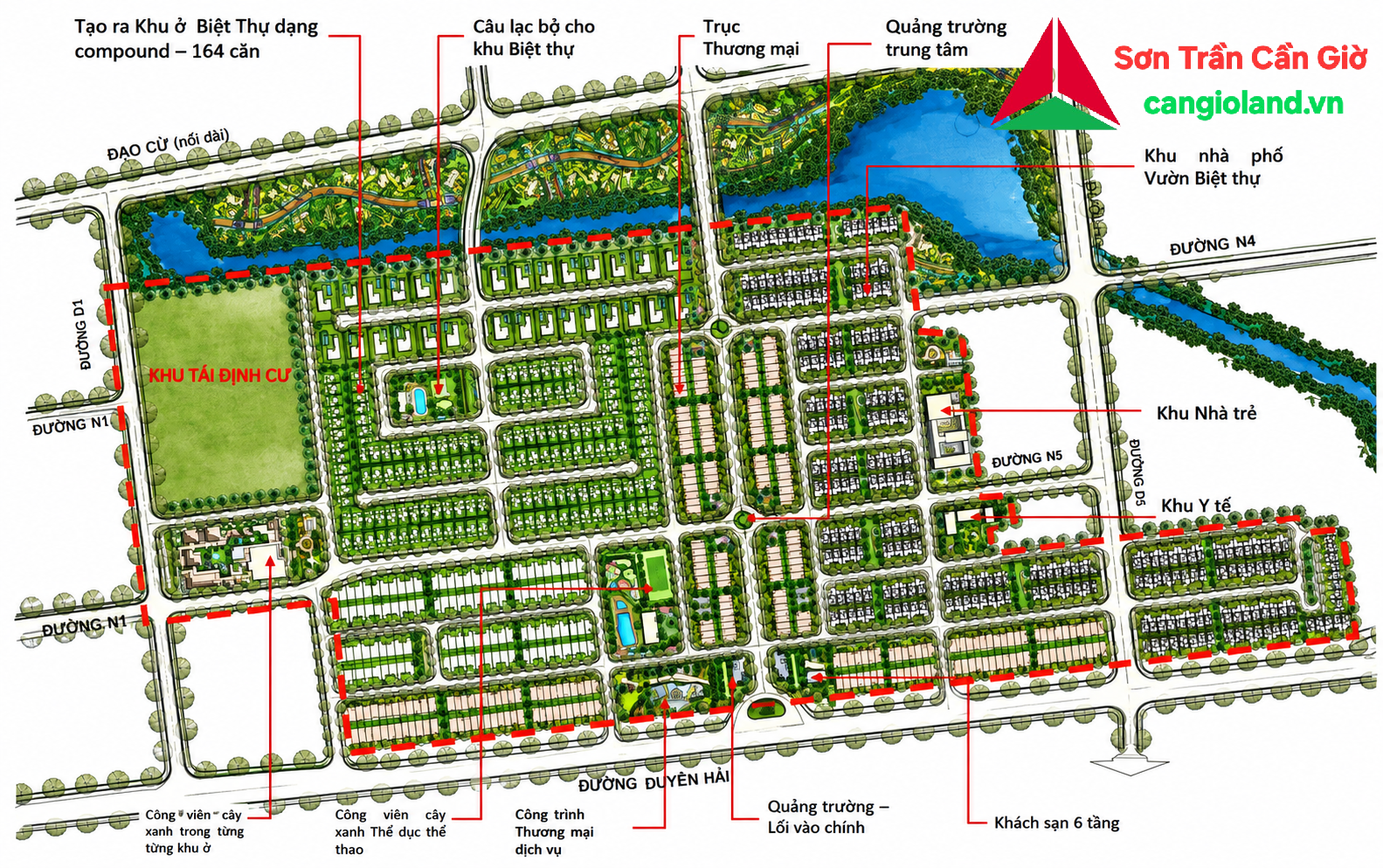 dự án khu dân cư cao cấp cần giờ